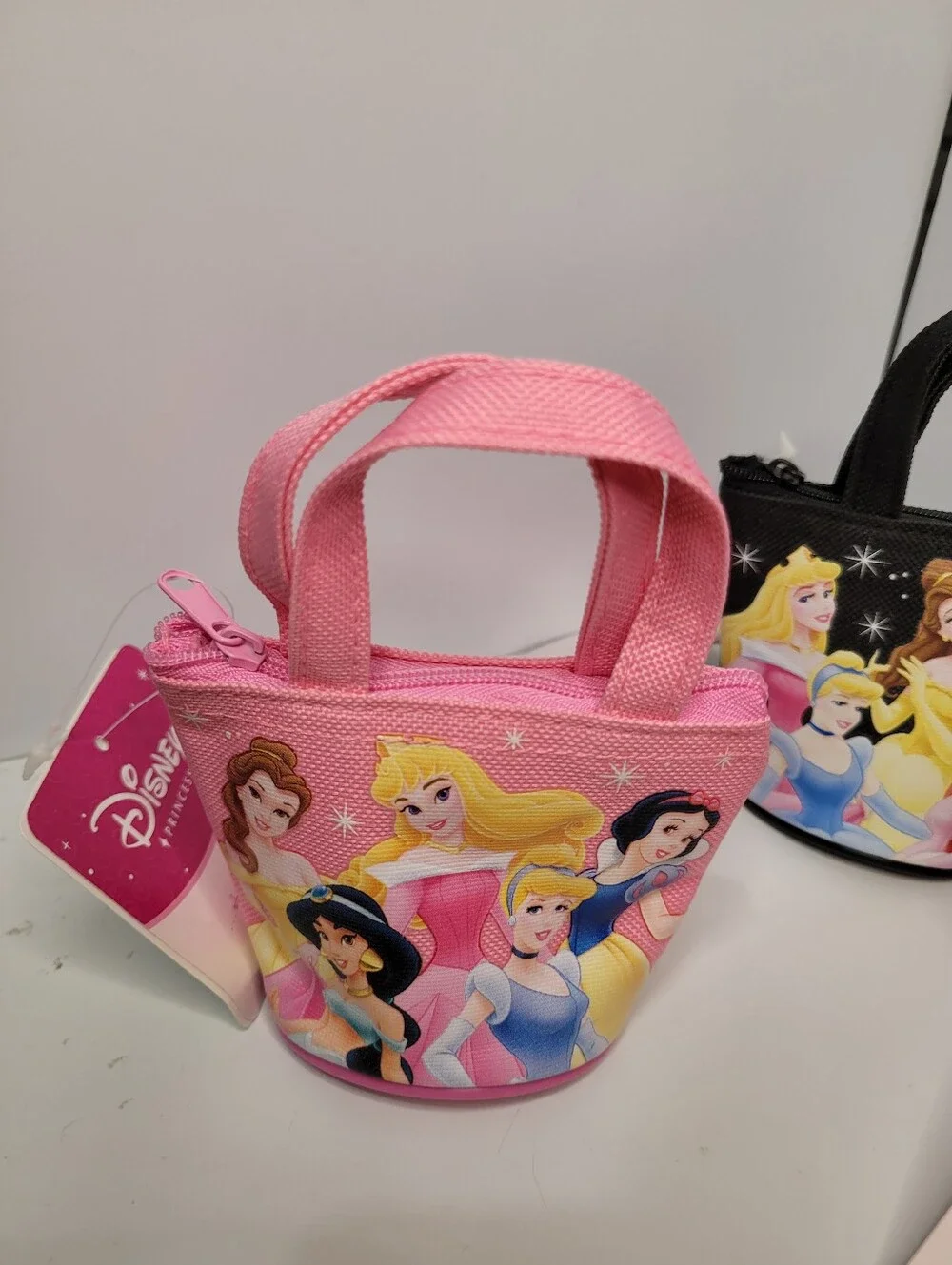 👉✨️Disney Princess Mini Tote Bag - Pink & Black Bundle Of 3